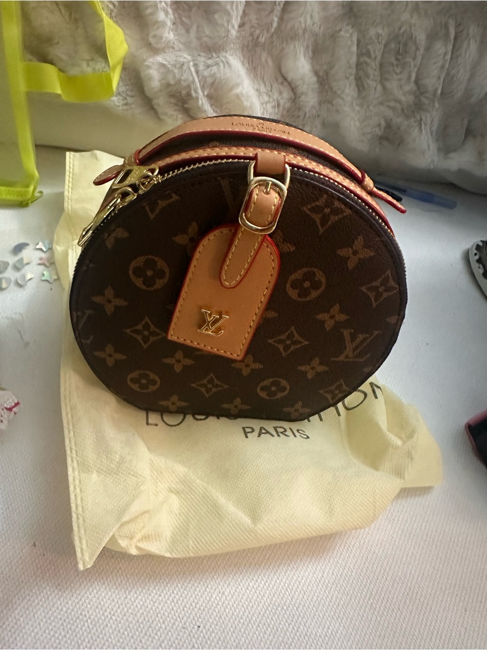 INSPO Monogram Round Crossbody Bag